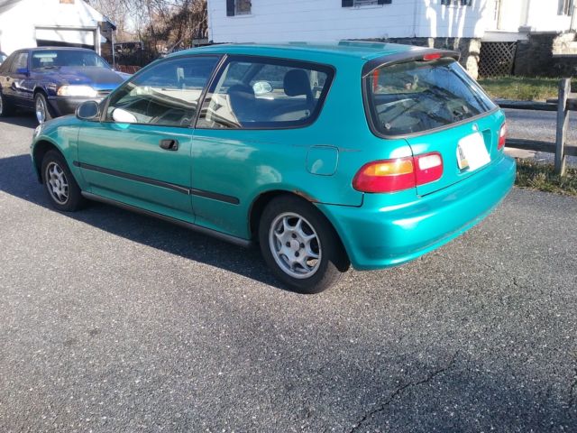 1994 Green Honda Civic Hatchback