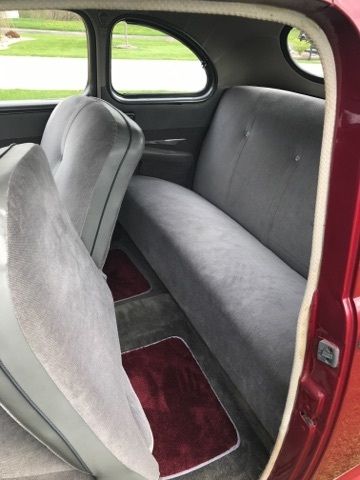 1947 Burgundy Ford Super Deluxe Coupe