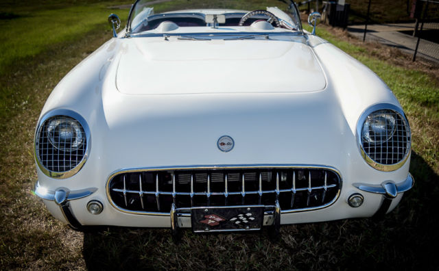 1953 White Chevrolet Corvette Convertible