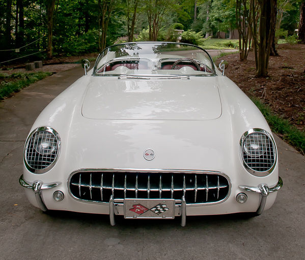 1953 White Chevrolet Corvette Convertible