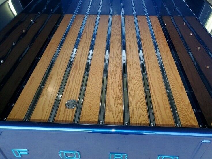 1955 Blue and silver Ford F-100 Standard Cab Pickup