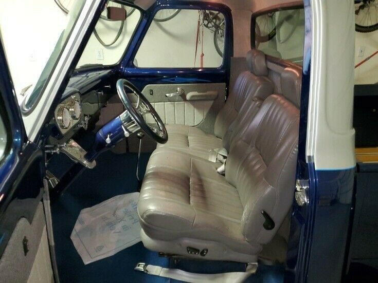 1955 Blue and silver Ford F-100 Standard Cab Pickup