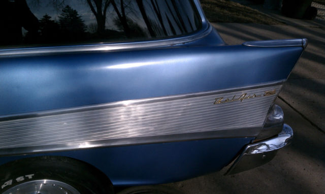 1957 Blue Chevrolet Bel Air/150/210 Wagon