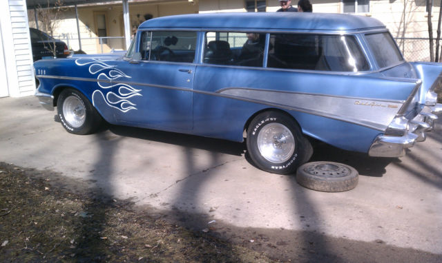 1957 Blue Chevrolet Bel Air/150/210 Wagon