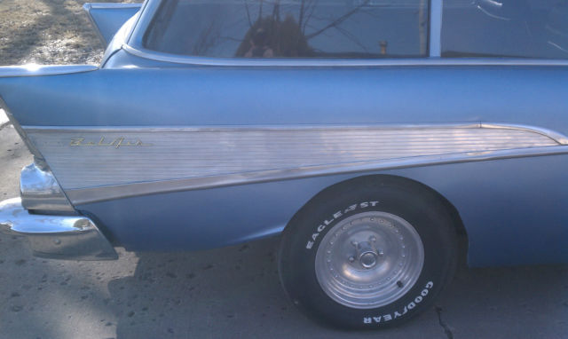 1957 Blue Chevrolet Bel Air/150/210 Wagon