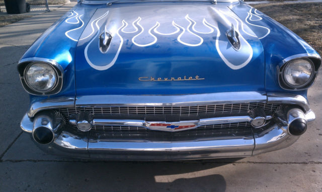 1957 Blue Chevrolet Bel Air/150/210 Wagon