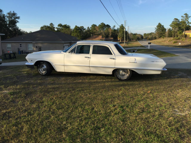 1963 White Chevrolet Bel Air/150/210