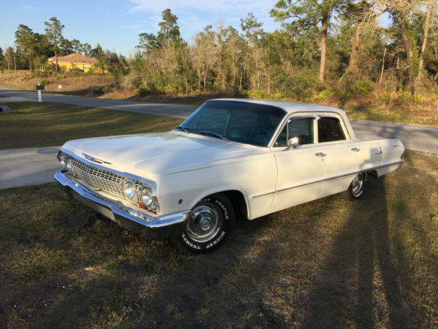 1963 White Chevrolet Bel Air/150/210