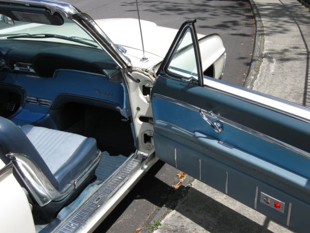 1963 White Ford Thunderbird Convertible