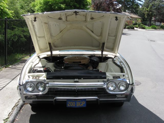 1963 White Ford Thunderbird Convertible