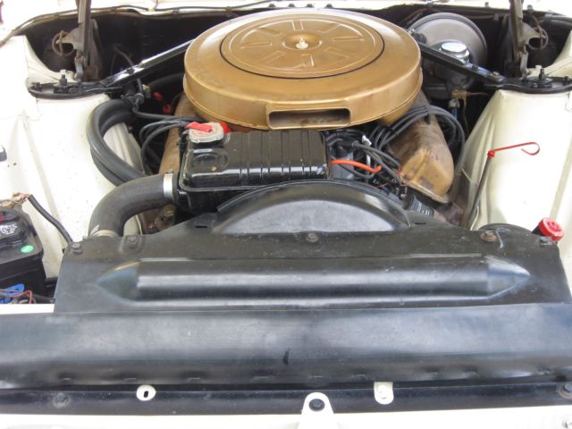 1963 White Ford Thunderbird Convertible