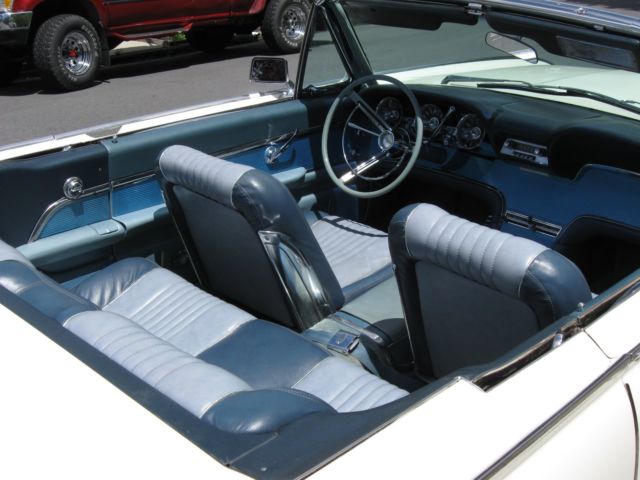 1963 White Ford Thunderbird Convertible