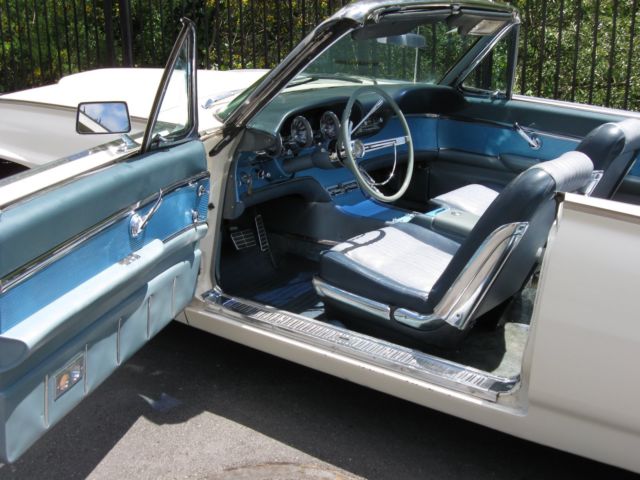 1963 White Ford Thunderbird Convertible