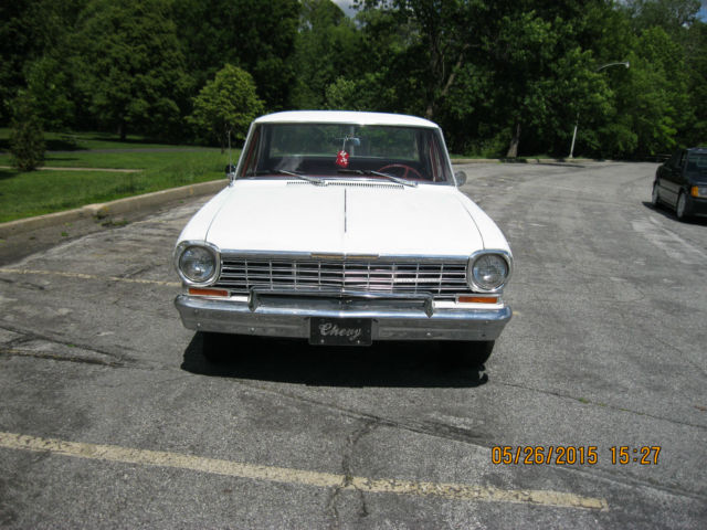1964 White Chevrolet Nova Sedan
