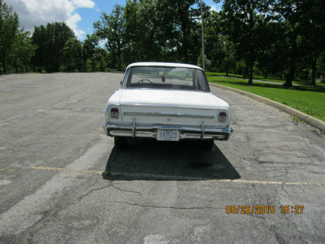 1964 White Chevrolet Nova Sedan