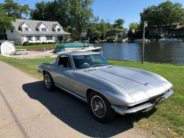 1965 Silver Chevrolet Corvette Coupe