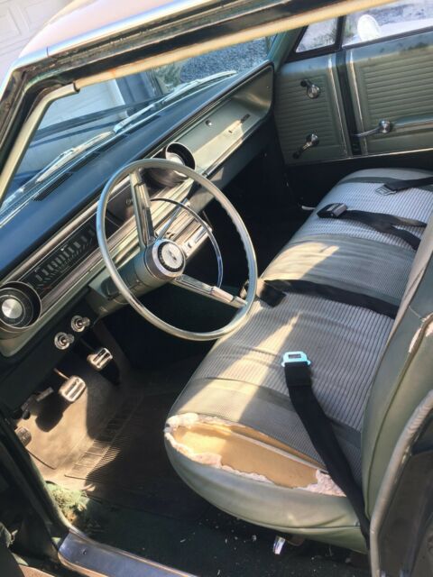 1965 Green Chevrolet BelAir Sedan