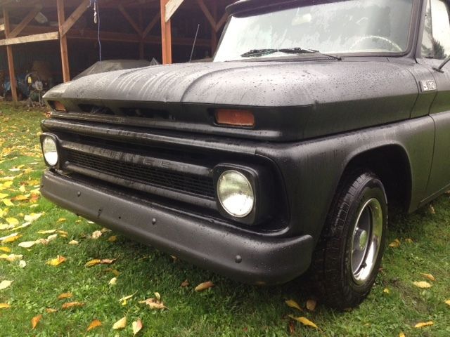 1965 Satin Black Chevrolet C-10 Panel