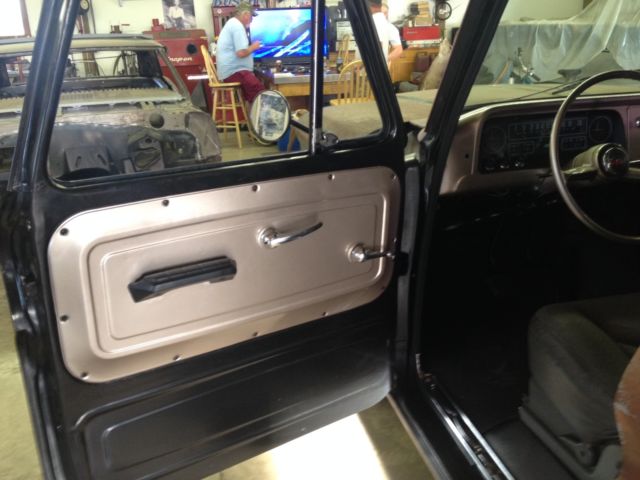 1965 Satin Black Chevrolet C-10 Panel