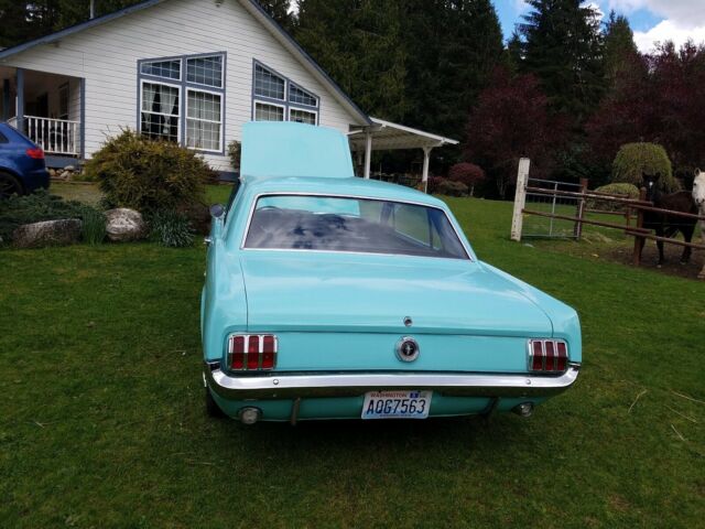 1965 "O" Tropical Turquoise Ford Mustang Coupe