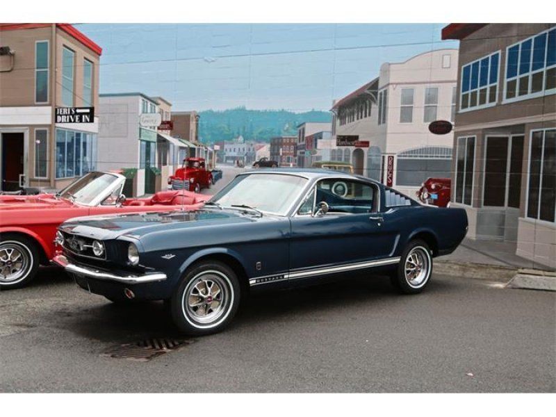 1965 Blue Ford Mustang