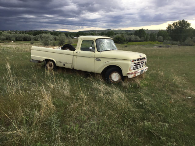1966 Yellow Ford F-250 Standard Cab Pickup