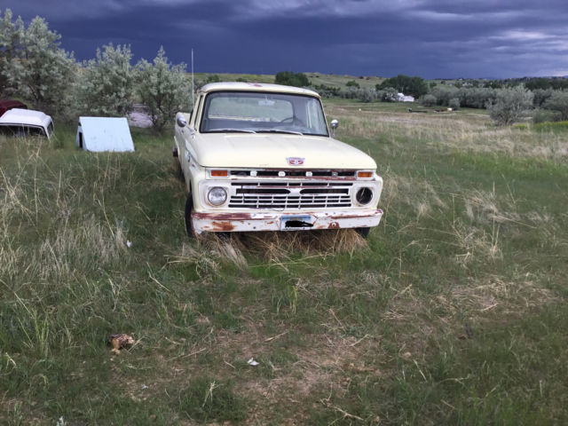 1966 Yellow Ford F-250 Standard Cab Pickup