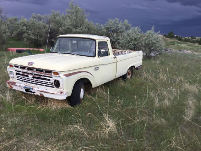 1966 Yellow Ford F-250 Standard Cab Pickup