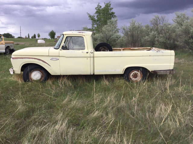 1966 Yellow Ford F-250 Standard Cab Pickup