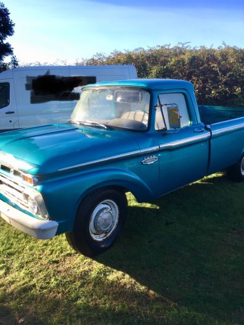 1966 Blue Ford F-250 Standard Cab Pickup