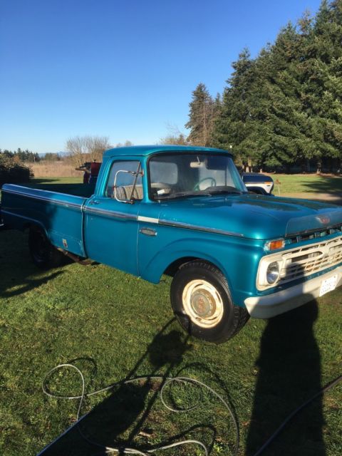 1966 Blue Ford F-250 Standard Cab Pickup