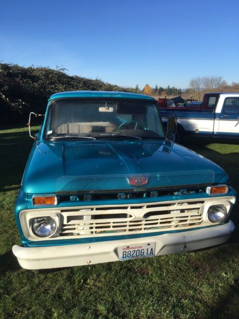 1966 Blue Ford F-250 Standard Cab Pickup