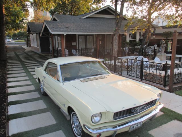 1966 Yellow Ford Mustang Coupe