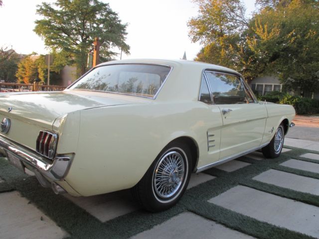 1966 Yellow Ford Mustang Coupe