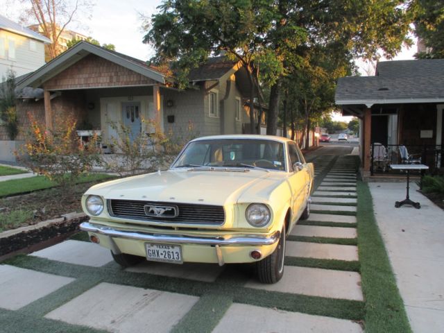 1966 Yellow Ford Mustang Coupe
