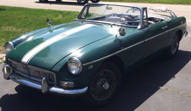 1966 Green MG MGB Convertible