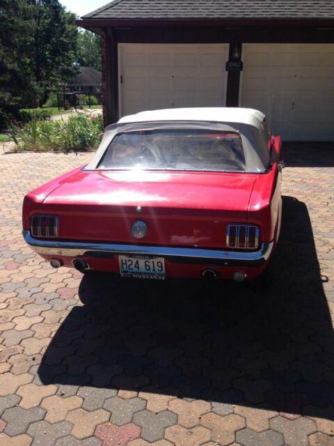 1966 Red Ford Mustang Convertible