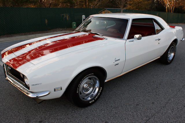 1968 White Chevrolet Camaro Coupe
