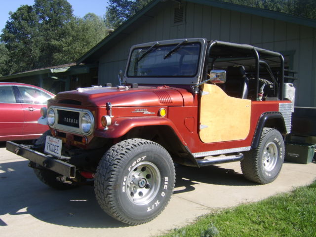 1968 Red Toyota Land Cruiser Convertible