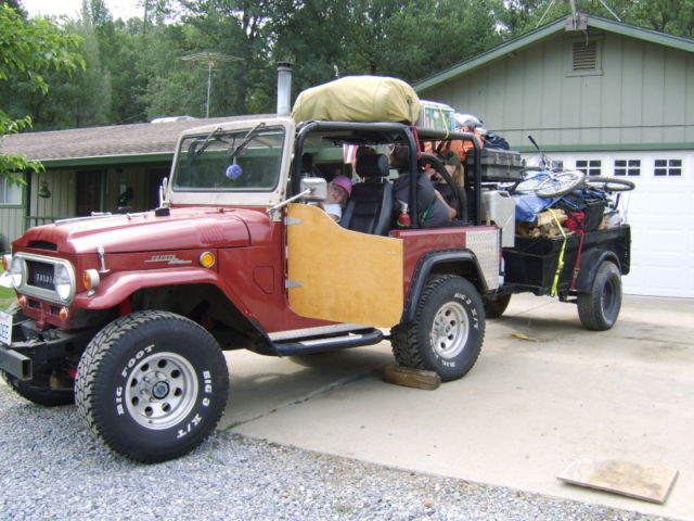 1968 Red Toyota Land Cruiser Convertible