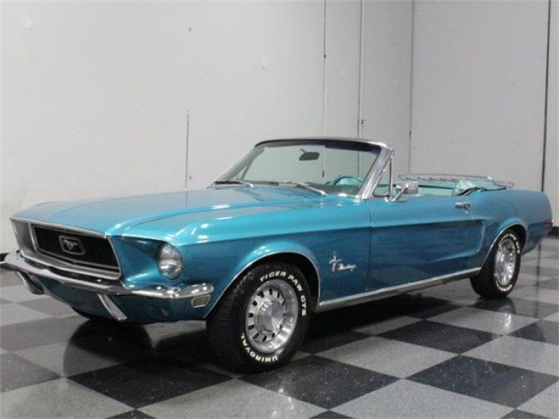 1968 Silver Ford Mustang