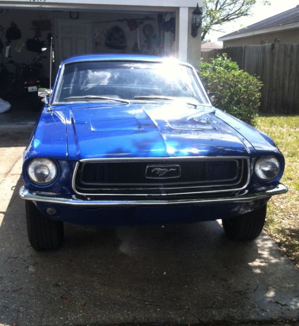 1968 Blue Ford Mustang Coupe