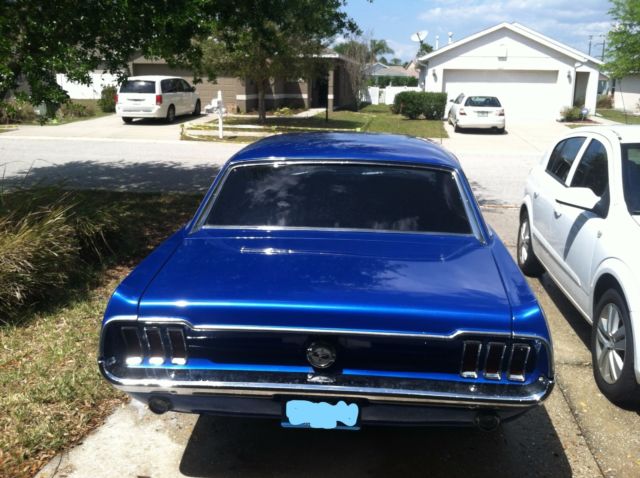 1968 Blue Ford Mustang Coupe