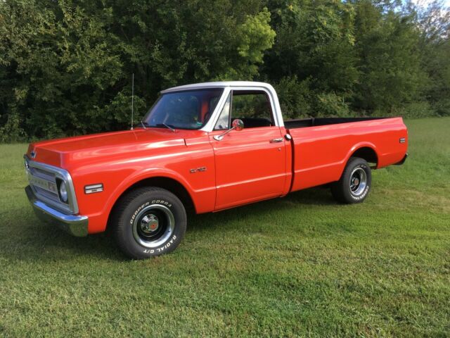 1969 Orange/White Top Chevrolet C-10 LWB