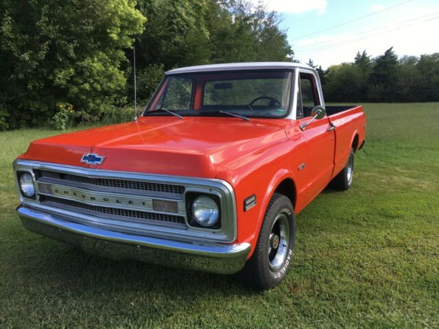 1969 Orange/White Top Chevrolet C-10 LWB