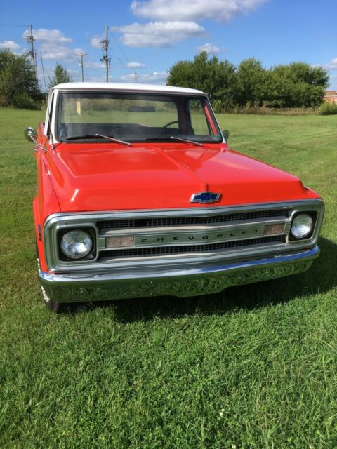 1969 Orange/White Top Chevrolet C-10 LWB