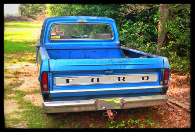 1969 Blue Ford F-100