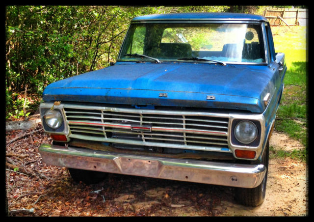 1969 Blue Ford F-100