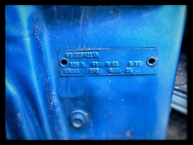 1969 Blue Ford F-100