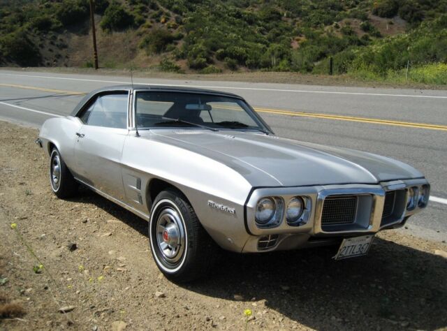 1969 Silver Pontiac Firebird Coupe